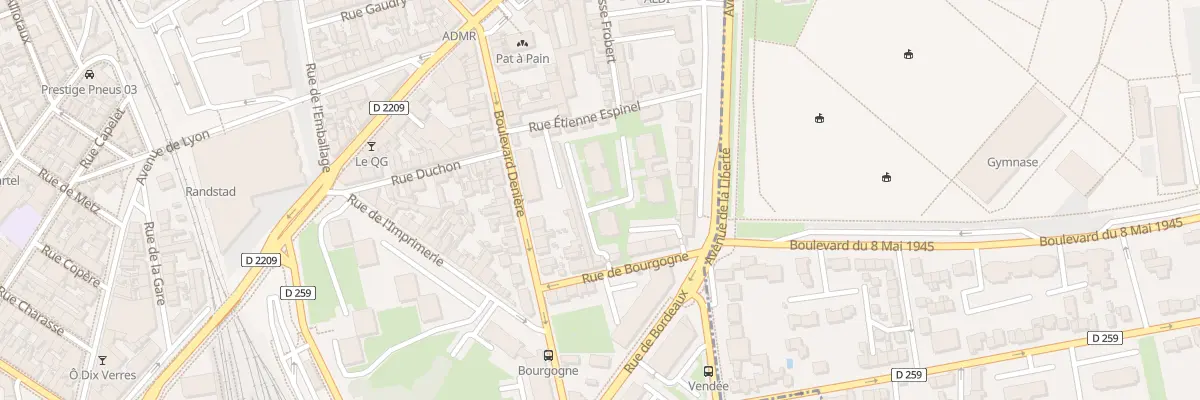 Plan du 5 Rue de Bourgogne à Vichy