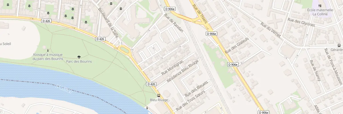 Plan du 22 Rue de Randan à Vichy