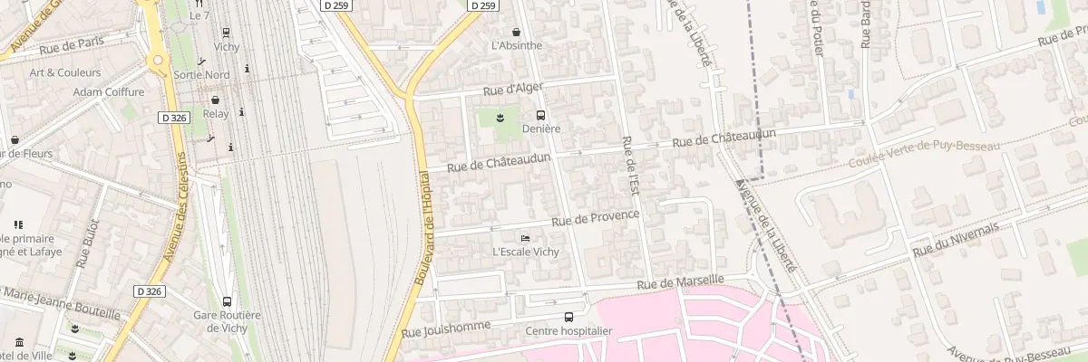 Plan du 23 Bd Denière à Vichy