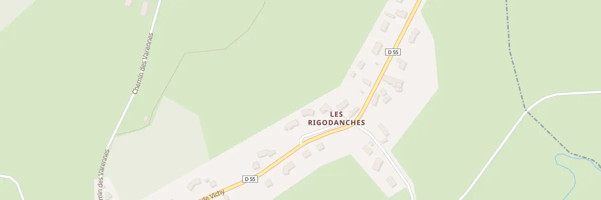 Plan du 43 Rte de Vichy - Les Rigodanches à Mons