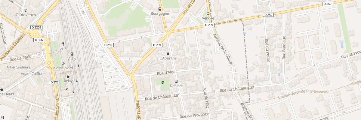 Plan du 42 Bd Denière à Vichy