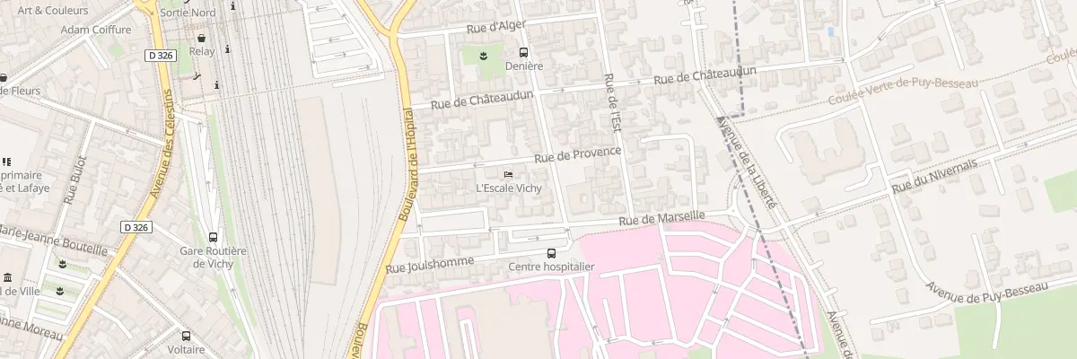 Plan du 9 Bd Denière à Vichy