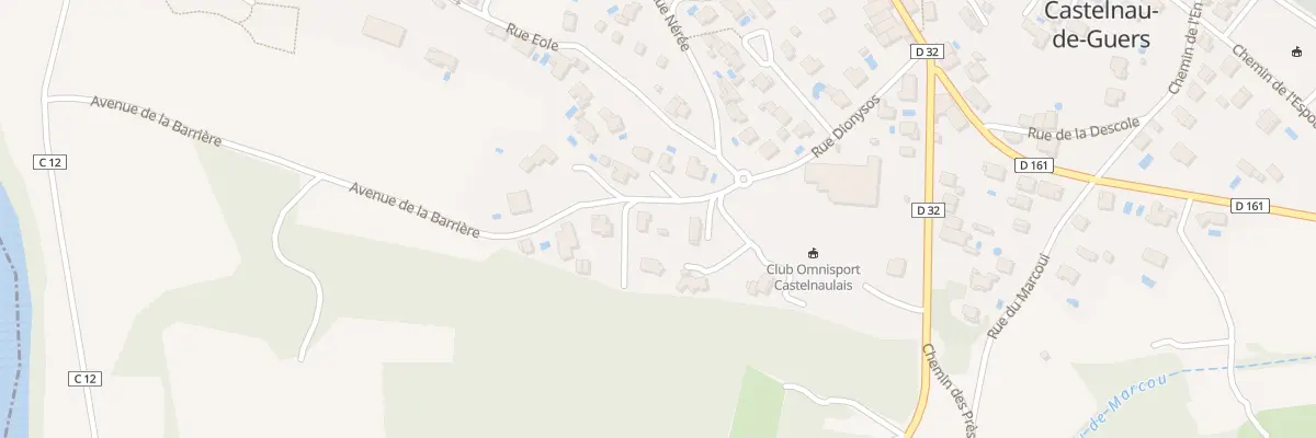 Plan du 5 Av de la Barriere à Castelnau-de-Guers