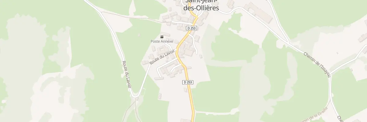 Plan du 71 Bourg de St Jean Ollieres à Saint-Jean-des-Ollières