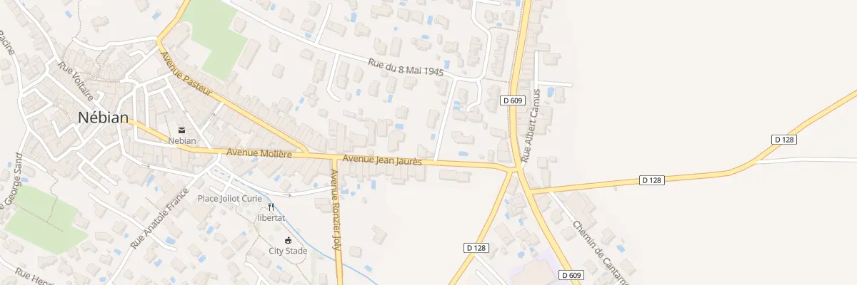 Plan du 16 Rue Jean Jaures à Nébian