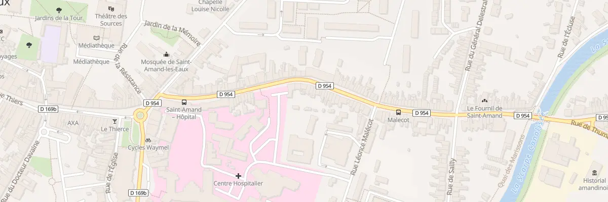 Plan du 36 Rue Louise de Bettignies à Saint-Amand-les-Eaux