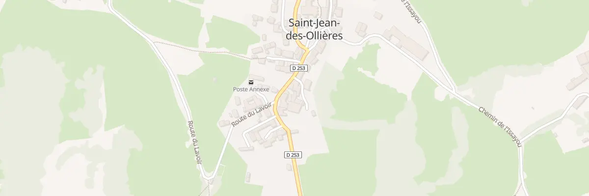 Plan du 5025 Bourg de St Jean Ollieres à Saint-Jean-des-Ollières