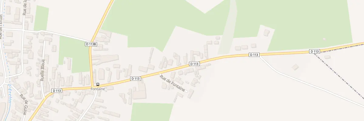 Plan du 21 Rue de Fontaine à Quiévy