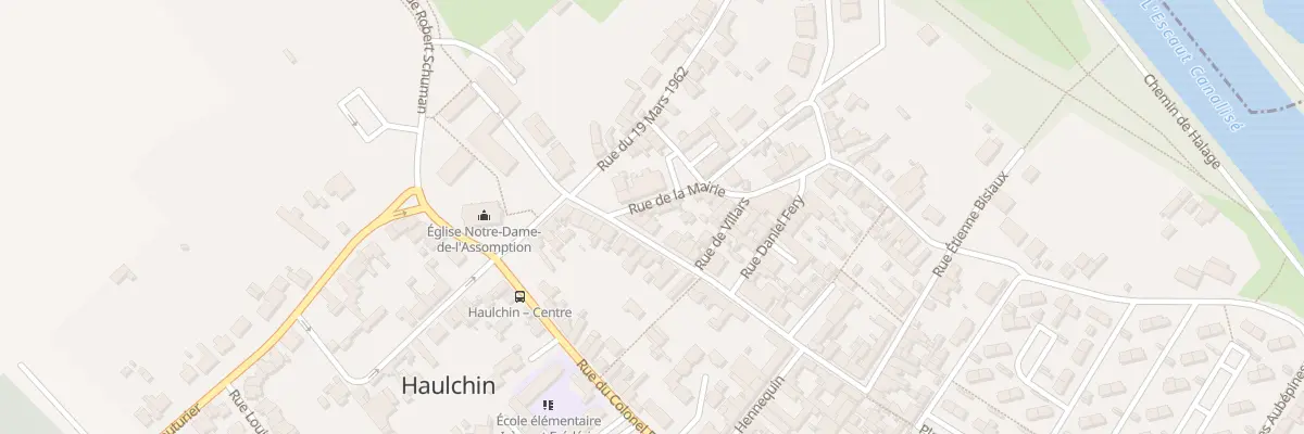 Plan du 1 Rue Ernest Macarez à Haulchin