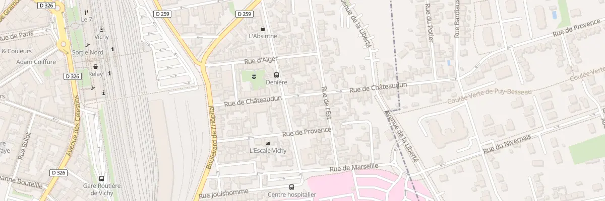 Plan du 24 Rue de Chateaudun à Vichy