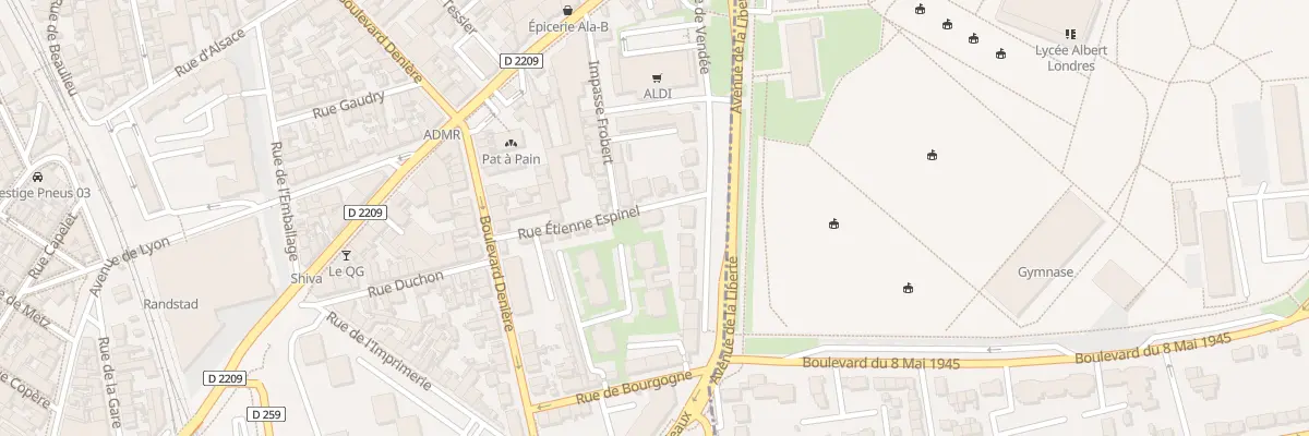 Plan du 34 Rue Etienne Espinel à Vichy