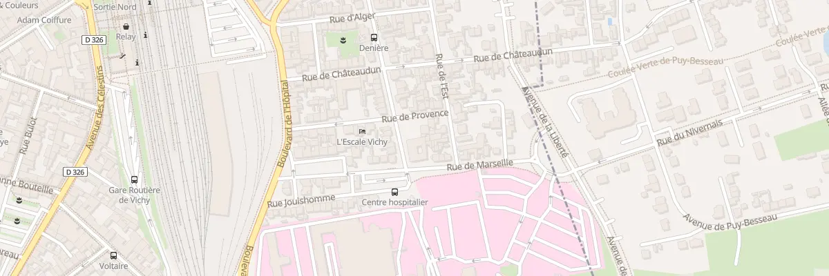 Plan du 8 Bd Denière à Vichy