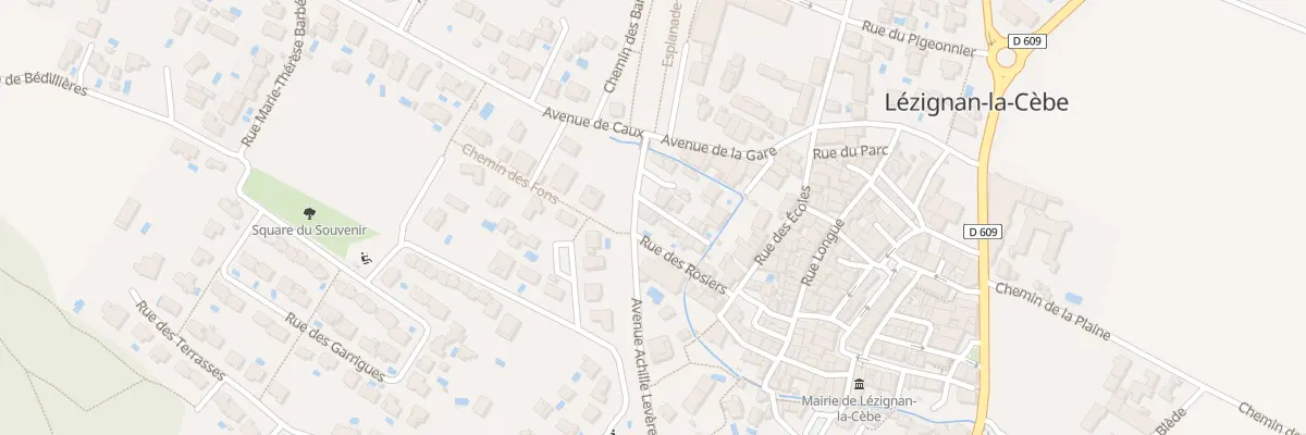 Plan du 7 Av Achille Levere à Lézignan-la-Cèbe