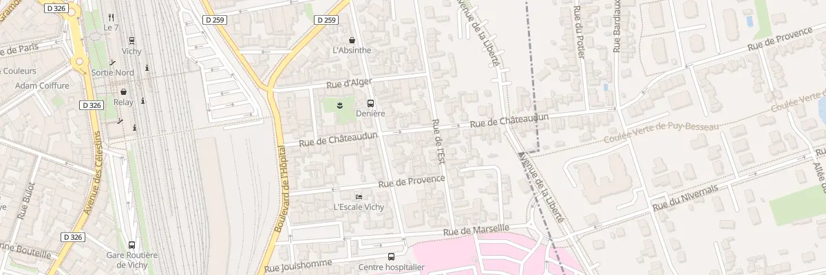 Plan du 26 Rue de Chateaudun à Vichy