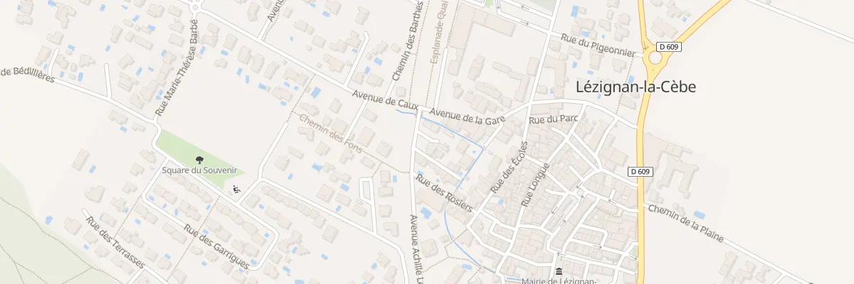 Plan du 5 Av Achille Levere à Lézignan-la-Cèbe