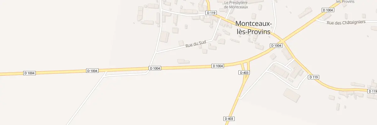 Plan du 24 N Route Nationale 4 à Montceaux-lès-Provins