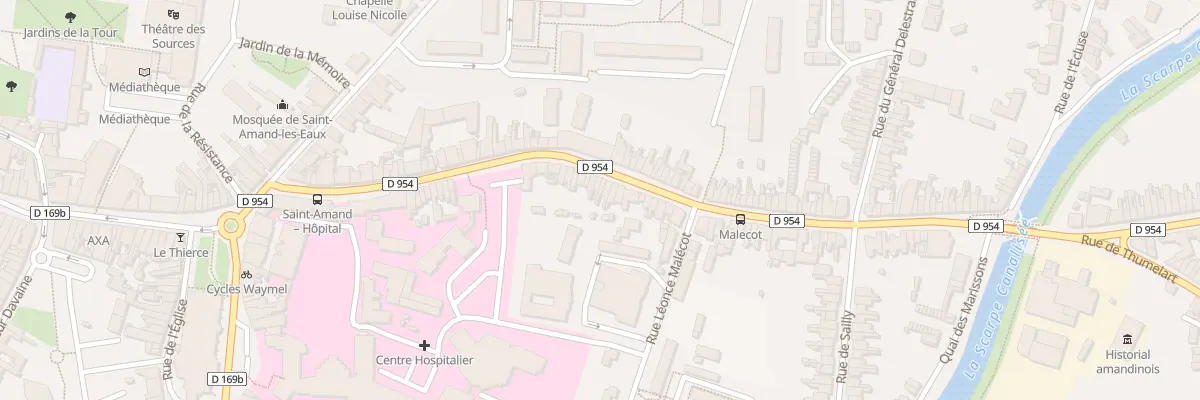 Plan du 50 Rue Louise de Bettignies à Saint-Amand-les-Eaux