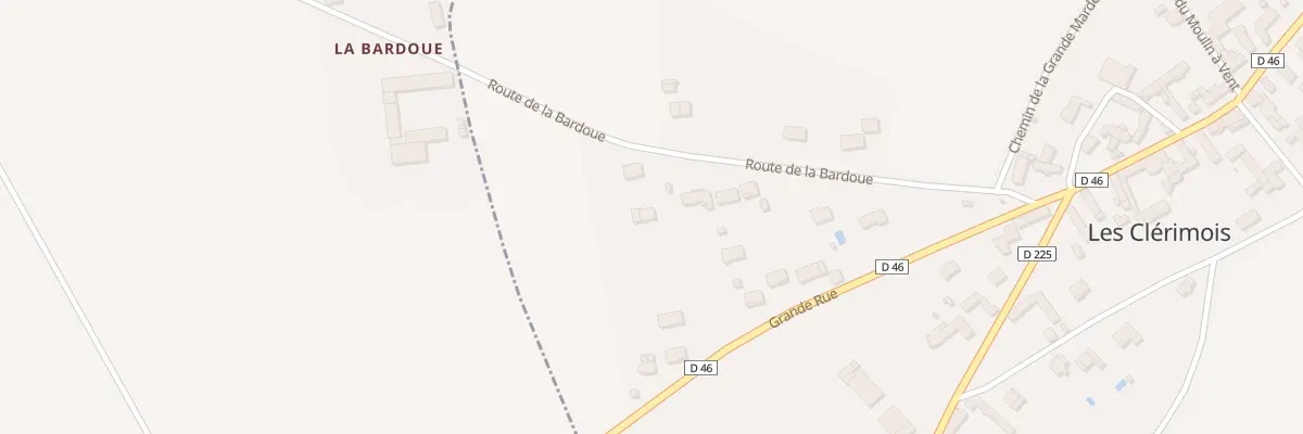 Plan du 17 Rte de la Bardoue aux Clérimois
