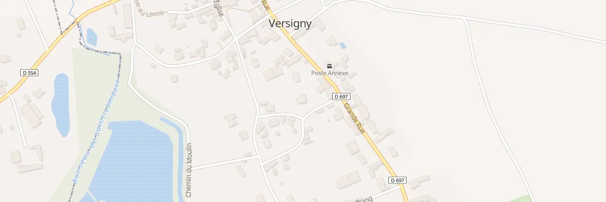 Plan du 2 Rue des Preux à Versigny
