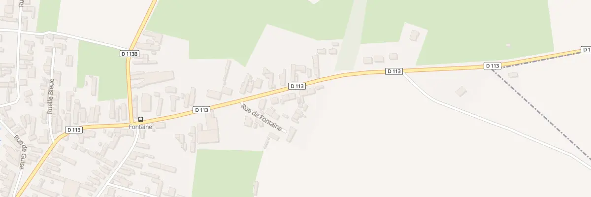 Plan du 36 Rue de Fontaine à Quiévy