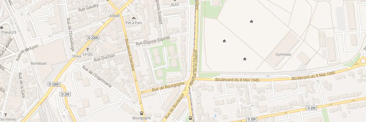 Plan du 17 Rue de Vendée à Vichy