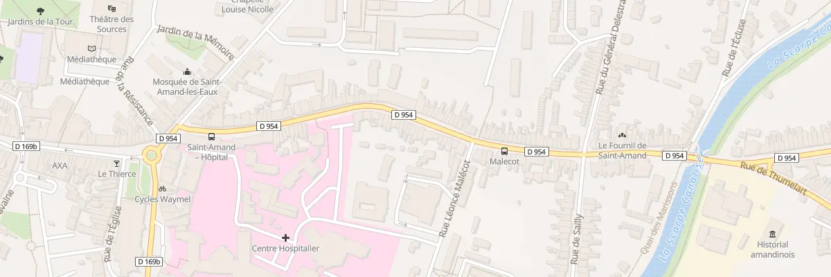 Plan du 54 Rue Louise de Bettignies à Saint-Amand-les-Eaux