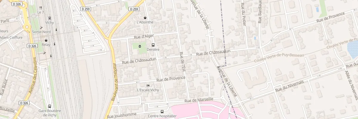 Plan du 32 Rue de Chateaudun à Vichy