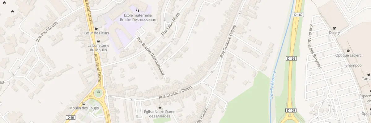 Plan du 75 Rue Gustave Delory à Saint-Amand-les-Eaux