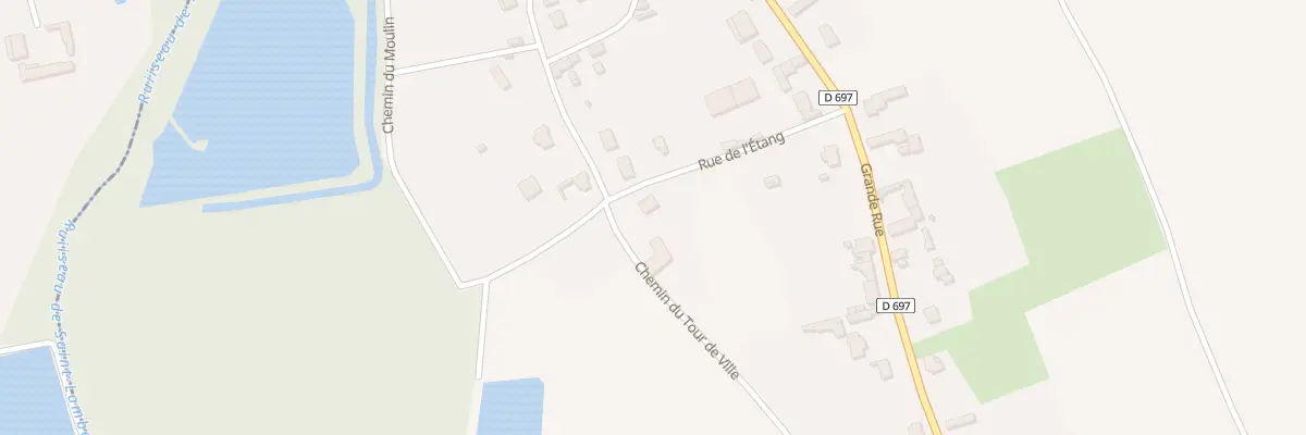 Plan de la Rue de l’Etang à Versigny