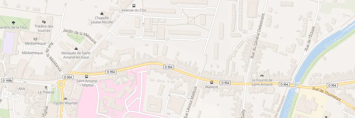 Plan du 63 Rue Louise de Bettignies à Saint-Amand-les-Eaux