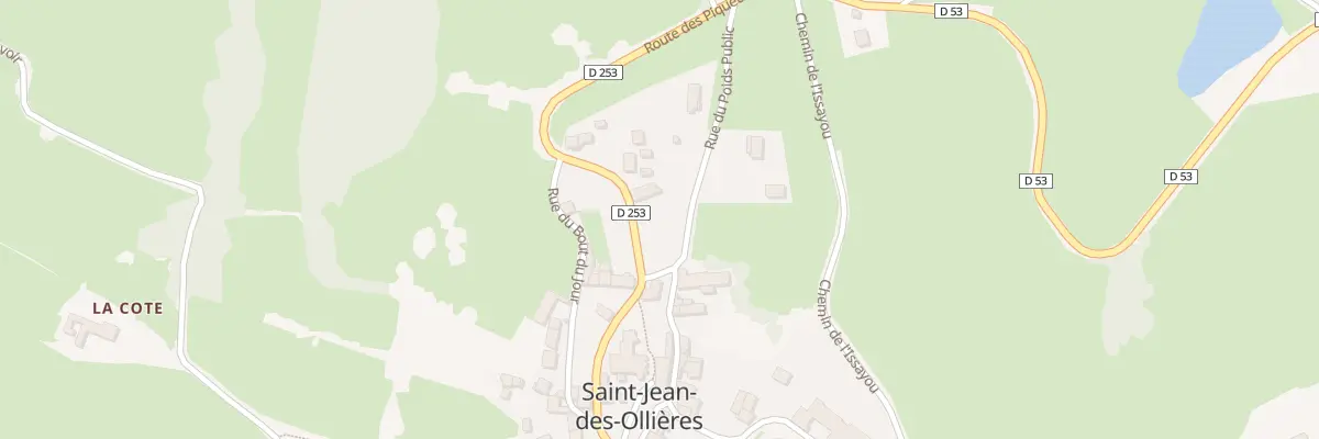 Plan du 39 Bourg de St Jean Ollieres à Saint-Jean-des-Ollières