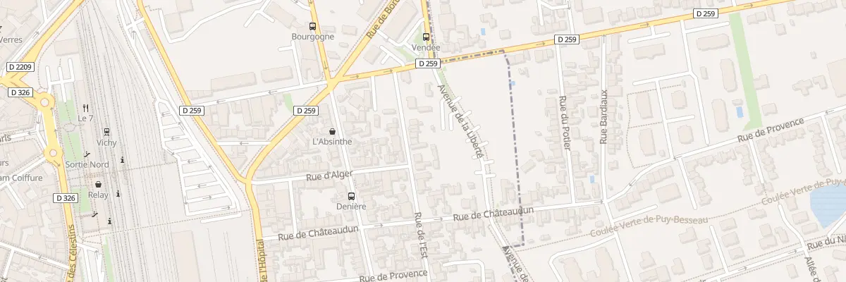 Plan du 40 Rue de l’Est à Vichy