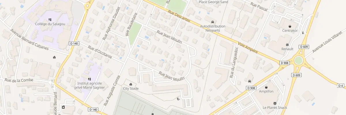 Plan du 23 Rue Jean Moulin à Clermont-l’Hérault
