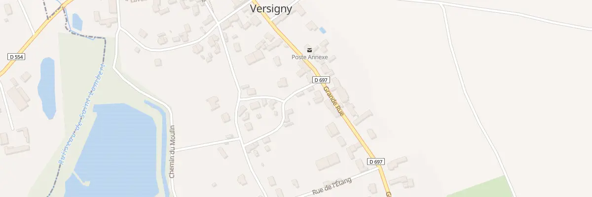 Plan du 1 Rue des Preux à Versigny