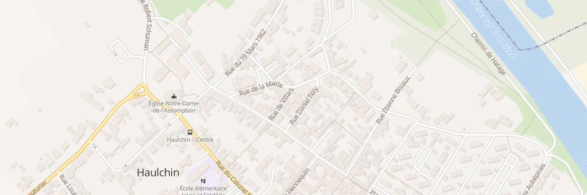 Plan du 3 Rue de Villars à Haulchin