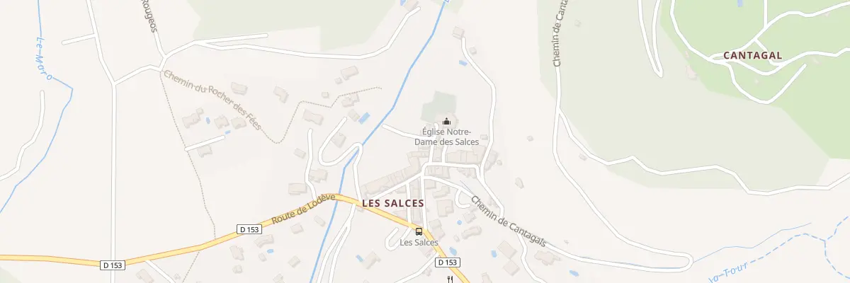 Plan du 5 Rue de l’Eglise les Salces à Saint-Privat