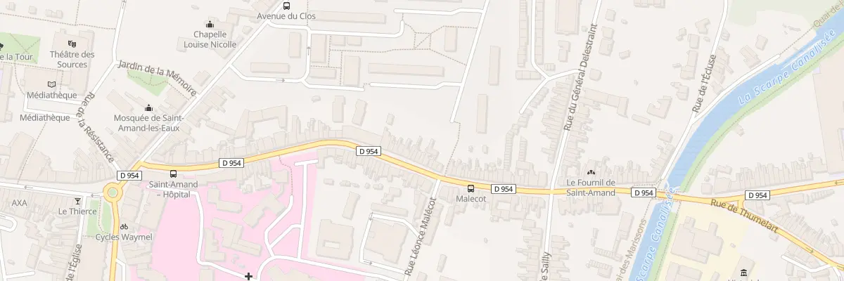 Plan du 75 Rue Louise de Bettignies à Saint-Amand-les-Eaux
