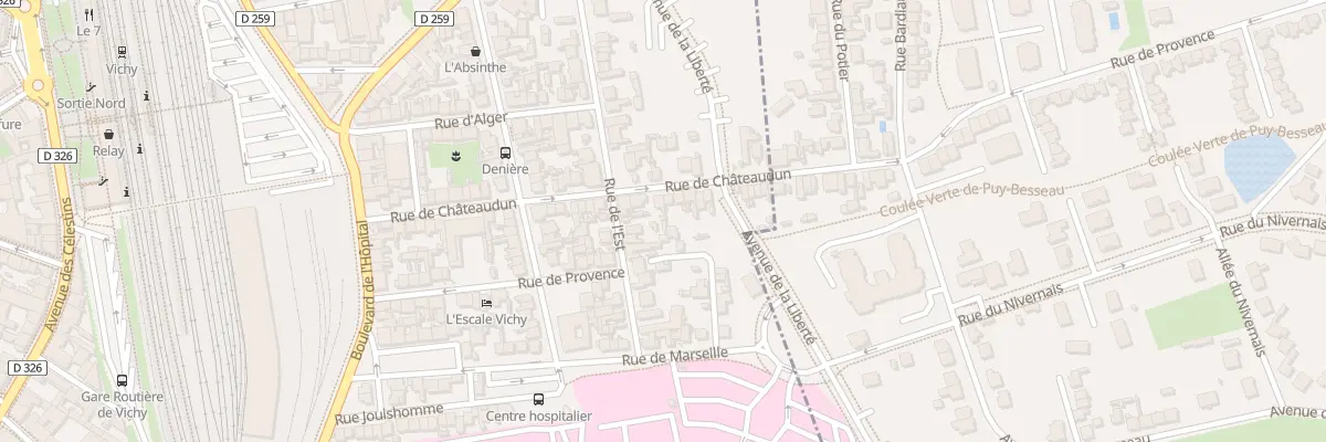 Plan du 40 Rue de Chateaudun à Vichy