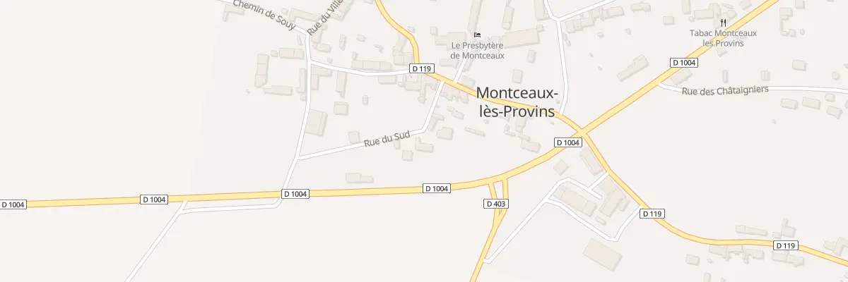 Plan du 5 Rue du Sud à Montceaux-lès-Provins