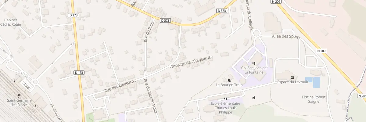 Plan du 20 Rue des Epigeards à Saint-Germain-des-Fossés