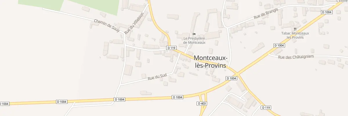 Plan du 4 Rue du Sud à Montceaux-lès-Provins