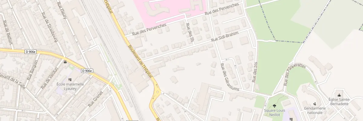 Plan du 16 Rue Sidi-Brahim à Vichy