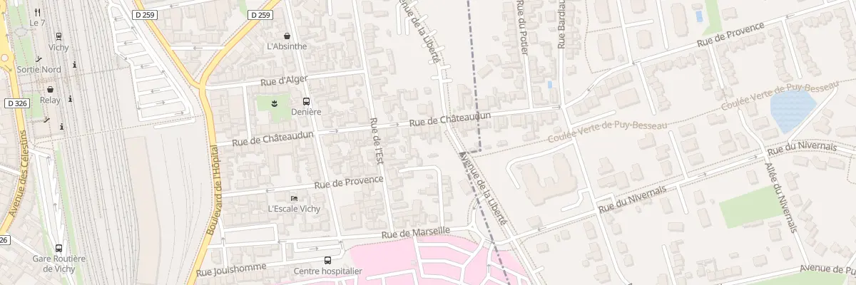 Plan du 46 Rue de Chateaudun à Vichy