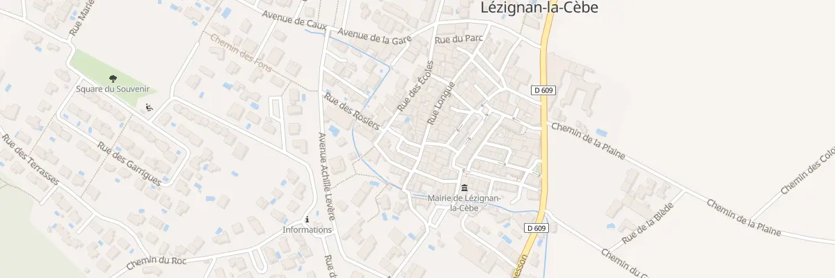 Plan du 9 Rue Longue à Lézignan-la-Cèbe