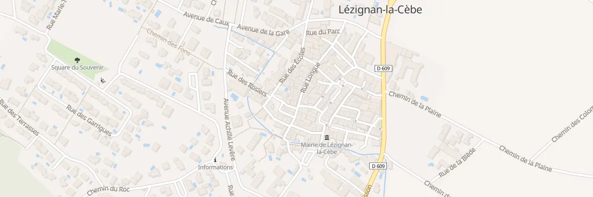 Plan du 11 Rue Longue à Lézignan-la-Cèbe