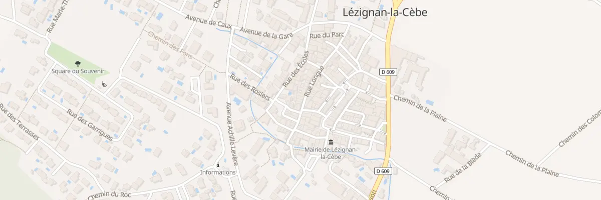 Plan du 13 Rue Longue à Lézignan-la-Cèbe