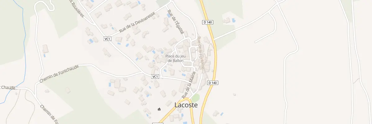 Plan du 5478 Le Village à Lacoste