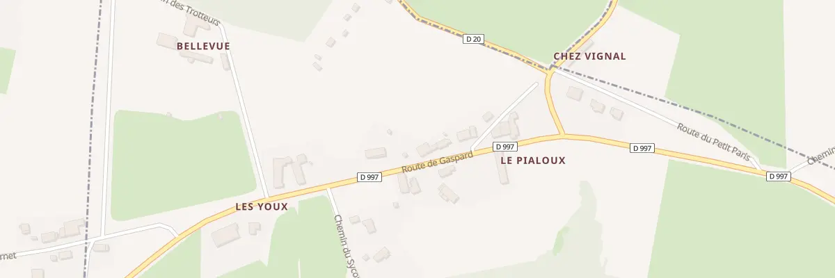 Plan du 5245 Le Pialoux à Estandeuil