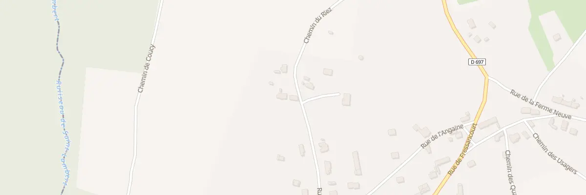 Plan du 15 Rue du Riez à Versigny