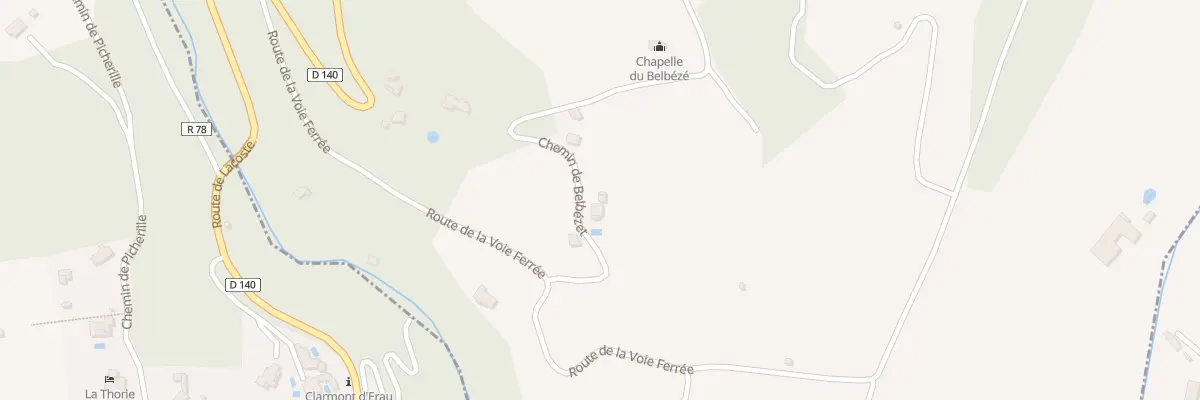 Plan du 5764 Belbeze à Lacoste